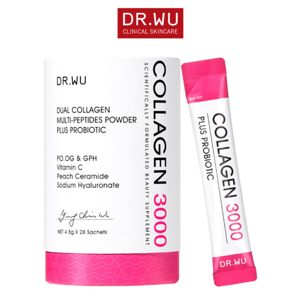 DR. WU Dual Collagen Multi-Peptides Powder Plus Probiotics 4.5g x 28pcs