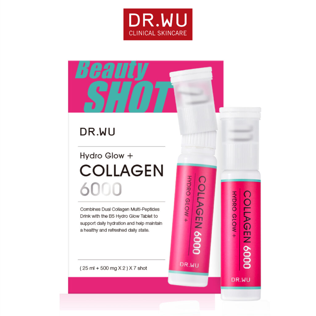DR. WU Hydro Glow Collagen Beauty Shot (500mgx2 capsule +25mlx1 bottle) 7pcs/Box