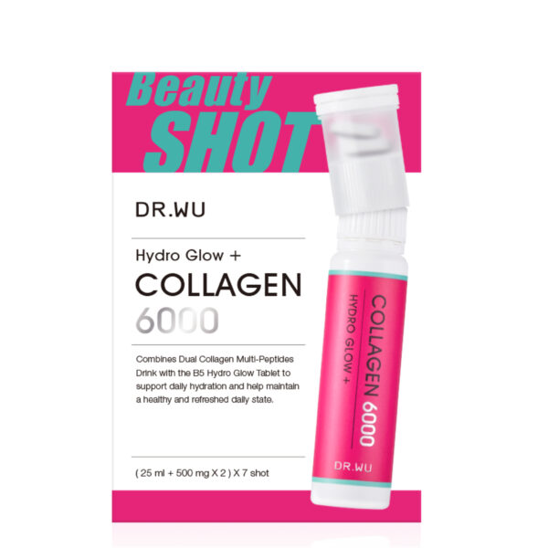 DR. WU Hydro Glow Collagen Beauty Shot (500mgx2 capsule +25mlx1 bottle) 7pcs/Box